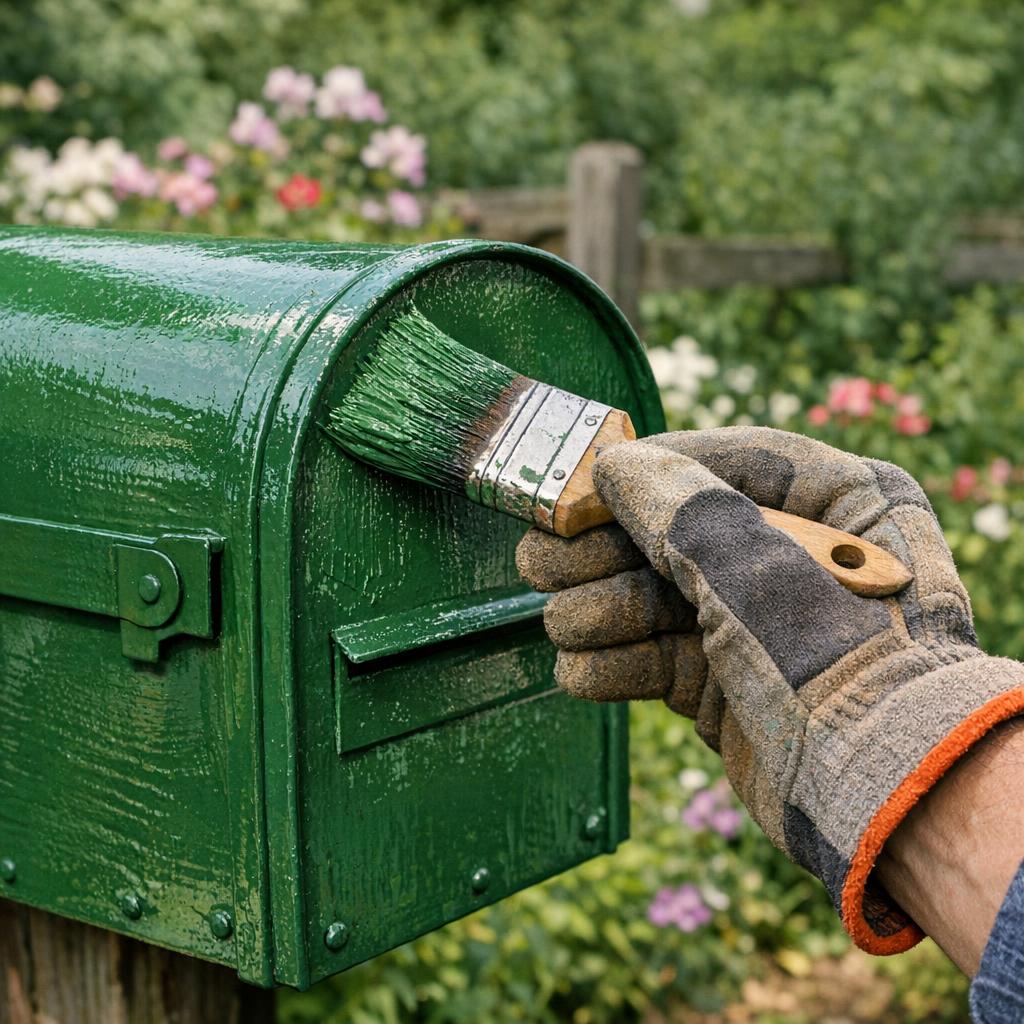 Quelle peinture pour une boîte aux lettres extérieure ?