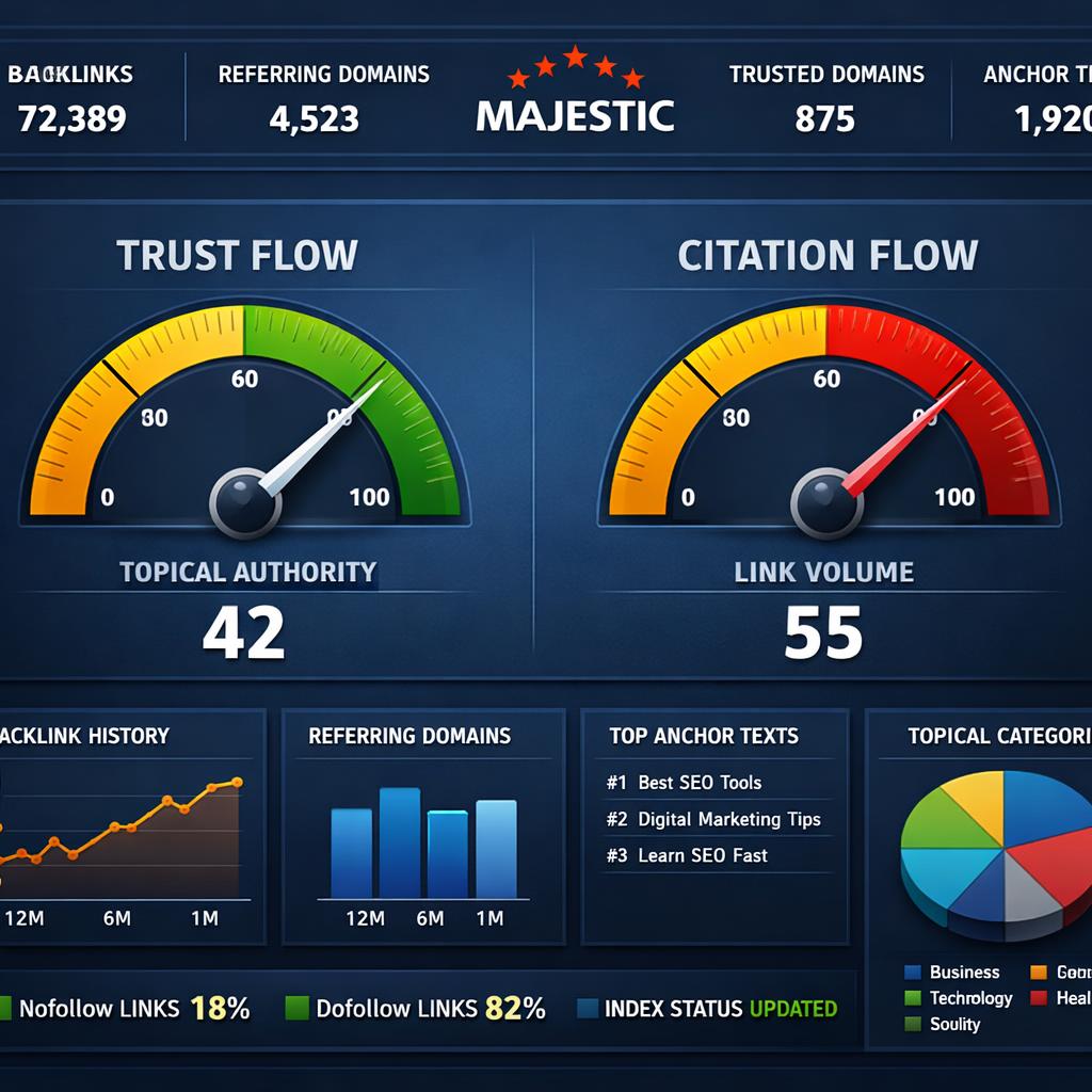 Trust Flow et Citation Flow Majestic : comprendre les métriques